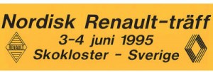 Nordisk Renault Träff 1995